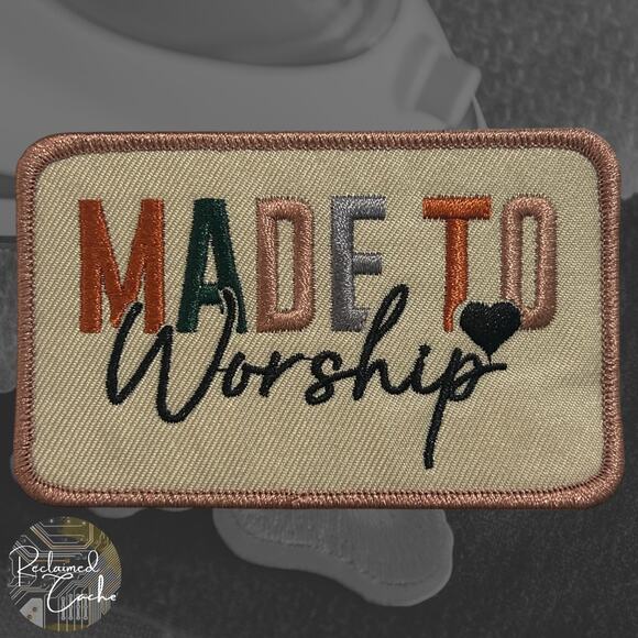 Made to Worship Iron On Patch - Picture 1 of 2